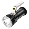 Super Bright Handheld LED Flashlight Portable USB Rechargeable Searchlight 3 Modes Waterproof Spotlight Torch Flashlight Aluminum Alloy for Camping Hi