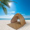 Pop Up Beach Tent Sun Shade Shelter Anti-UV Automatic Waterproof Tent Canopy for 2/3 Man w/ Net Window Storage Bag for Outdoor Beach Camping Fishing P