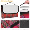 60" x 78" Waterproof Picnic Blanket Handy Mat with Strap Foldable Camping Rug for Camping Hiking Grass Travelling